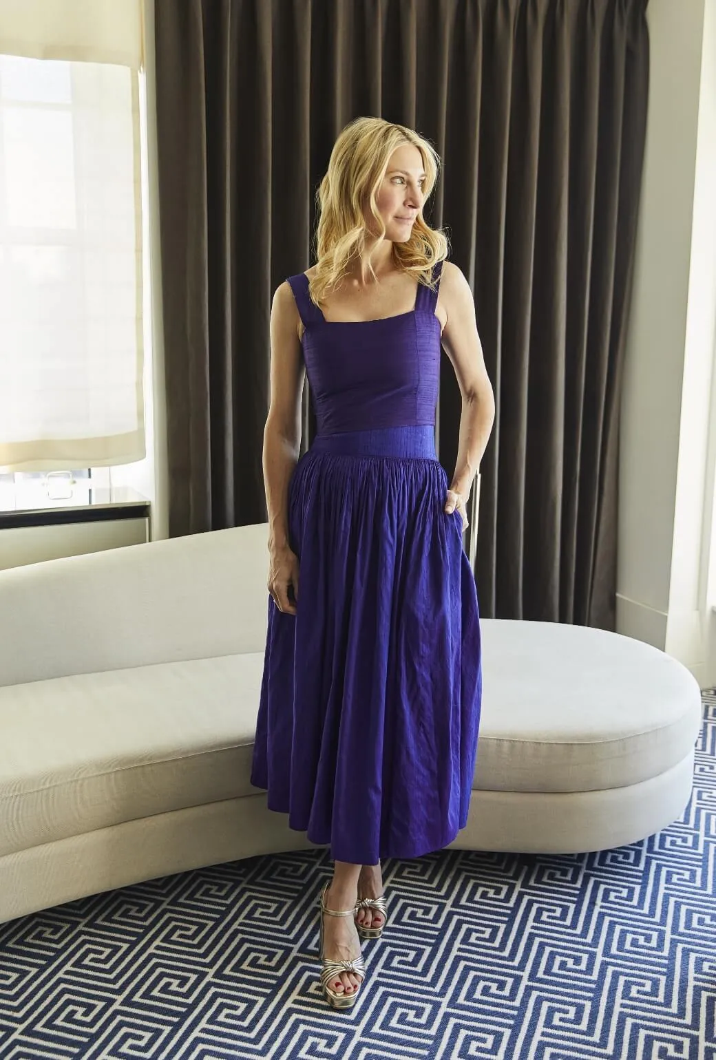 Buru x Kristin Kennedy Bella Bustier - Violet Silk EthicallySourced Cozy Sweater