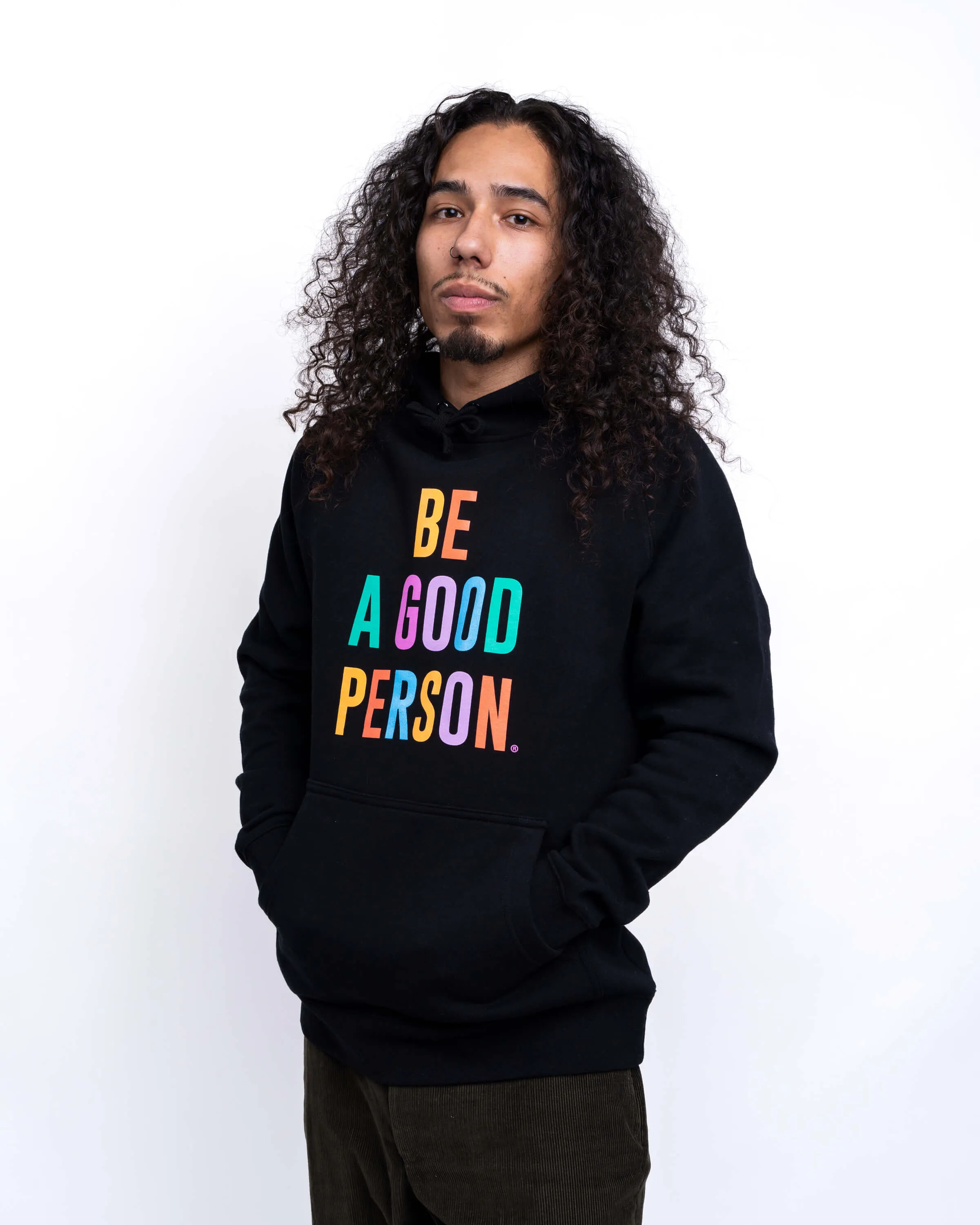 American style Signature Lightweight Hoodie - Black Color Spectrum