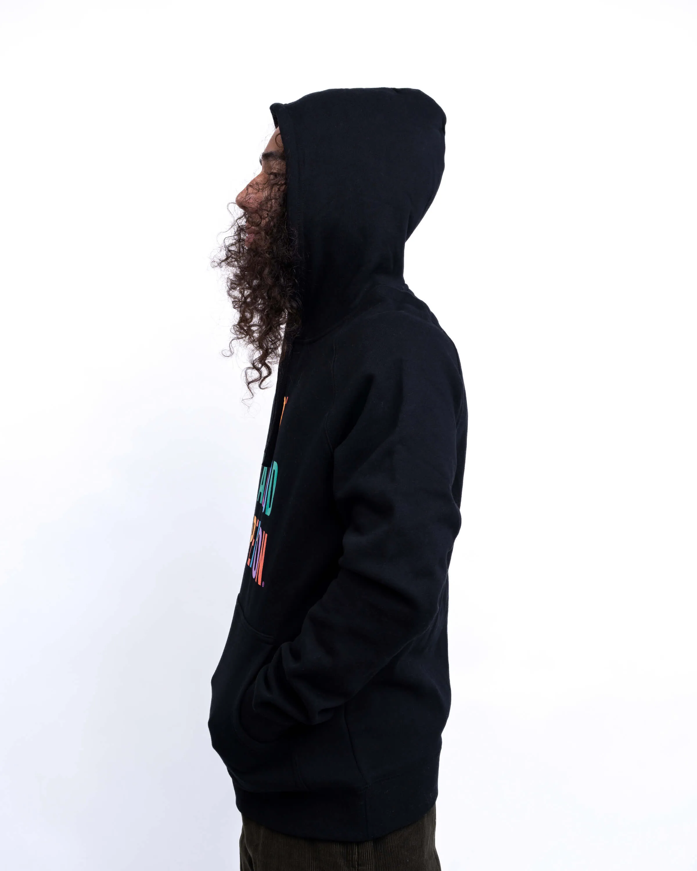 Signature Lightweight Hoodie - Black Color Spectrum Feathery accents Comfort Flex Fit