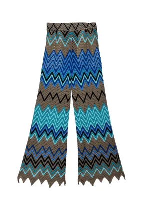 Buru x Kelly Golightly Poolside Flat Front Trousers  - Flame Stitch Soft Support Non Clip