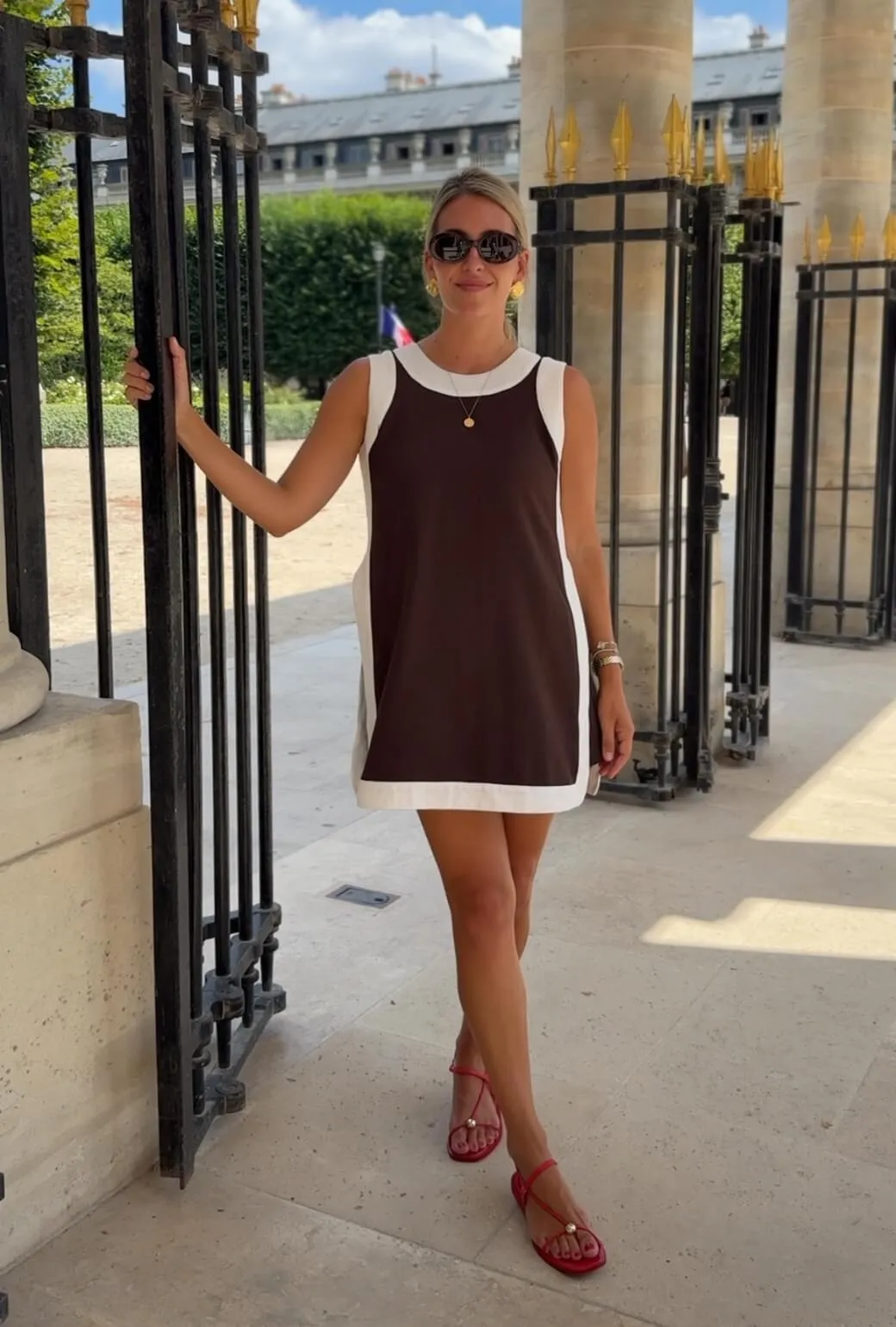 Buru x Megan Stokes Mini Bermuda Set - Chocolate Bow Soft