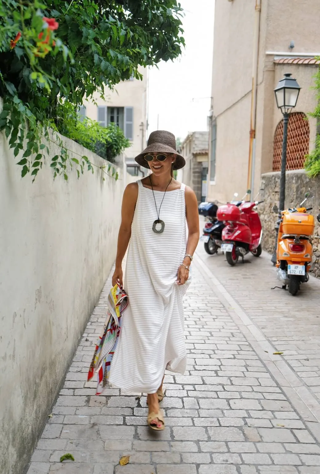 Buru x Megan Stokes The Megan MIDI Dress - White Pintuck Knit Flattering Waist Design Fit