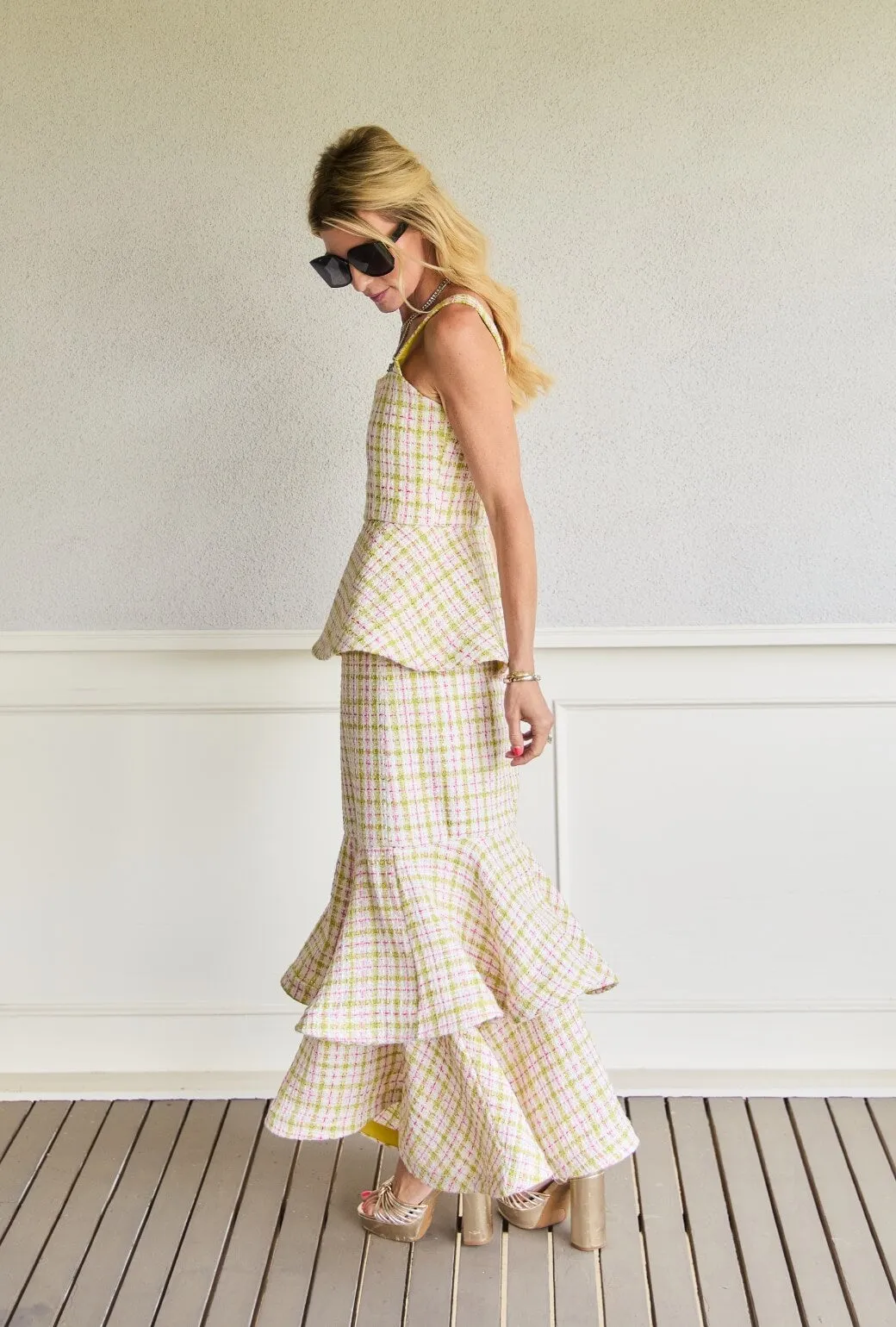 Buru x Old Soul Etiquette The Trumpet Teagan - Spring Tweed TailoredSilhouette