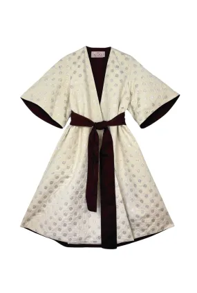 Reflective Detailing Buru x Tori Mellott The Tori Coat Dress - Silver Dot