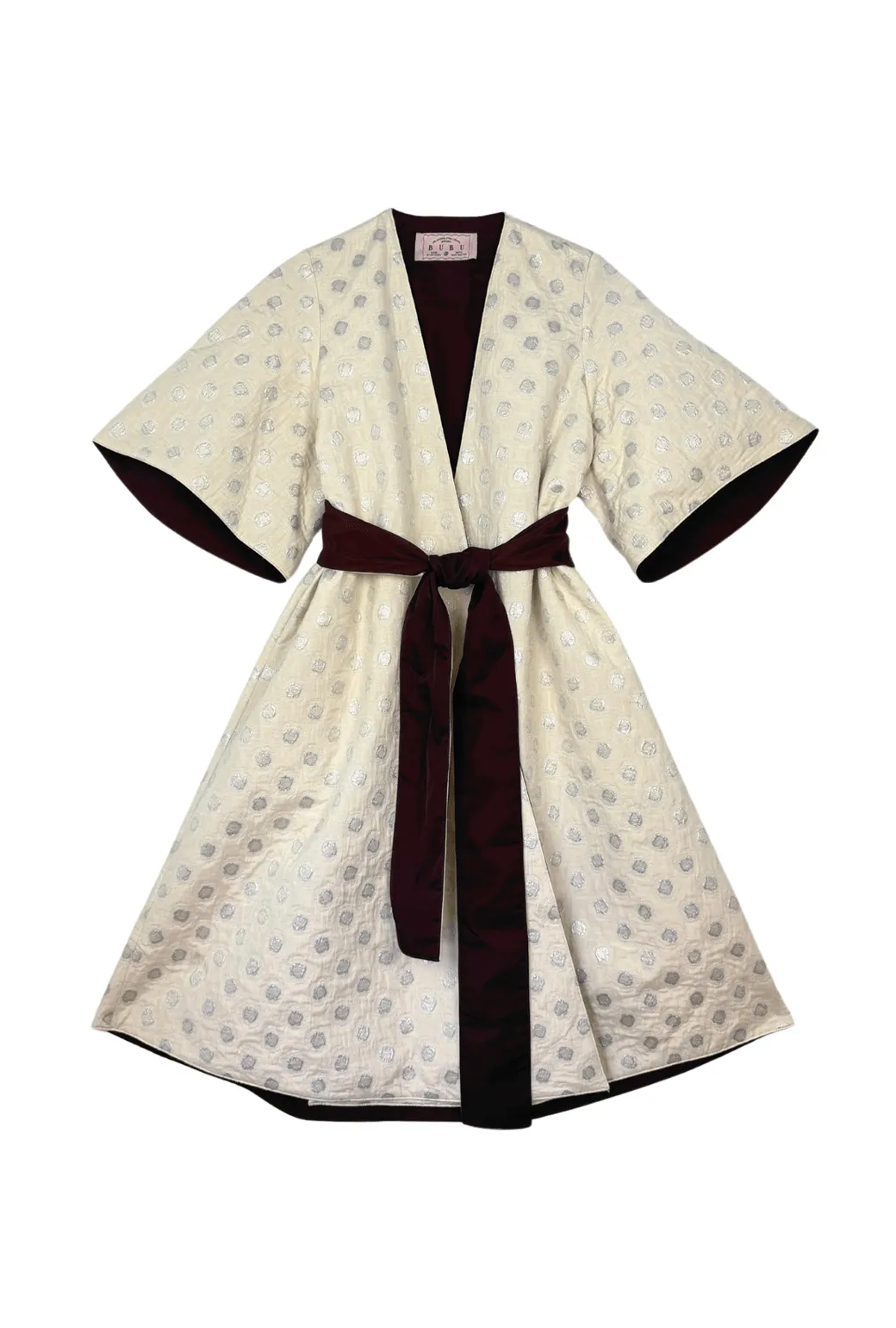 Reflective Detailing Buru x Tori Mellott The Tori Coat Dress - Silver Dot