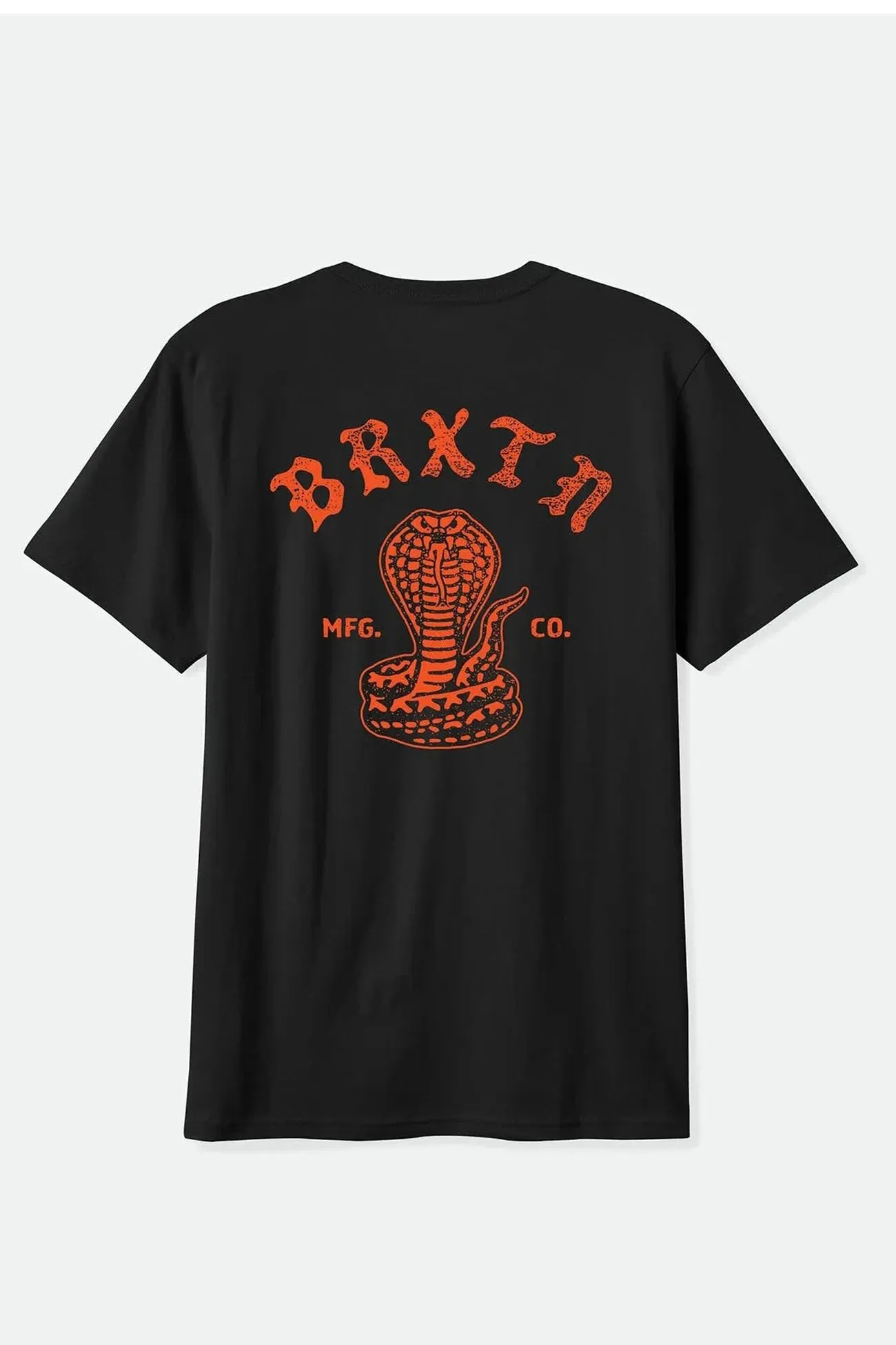 Darver Short Sleeve Standard Tee Black NonRestrictiveSilhouette MoistureManagementSystem