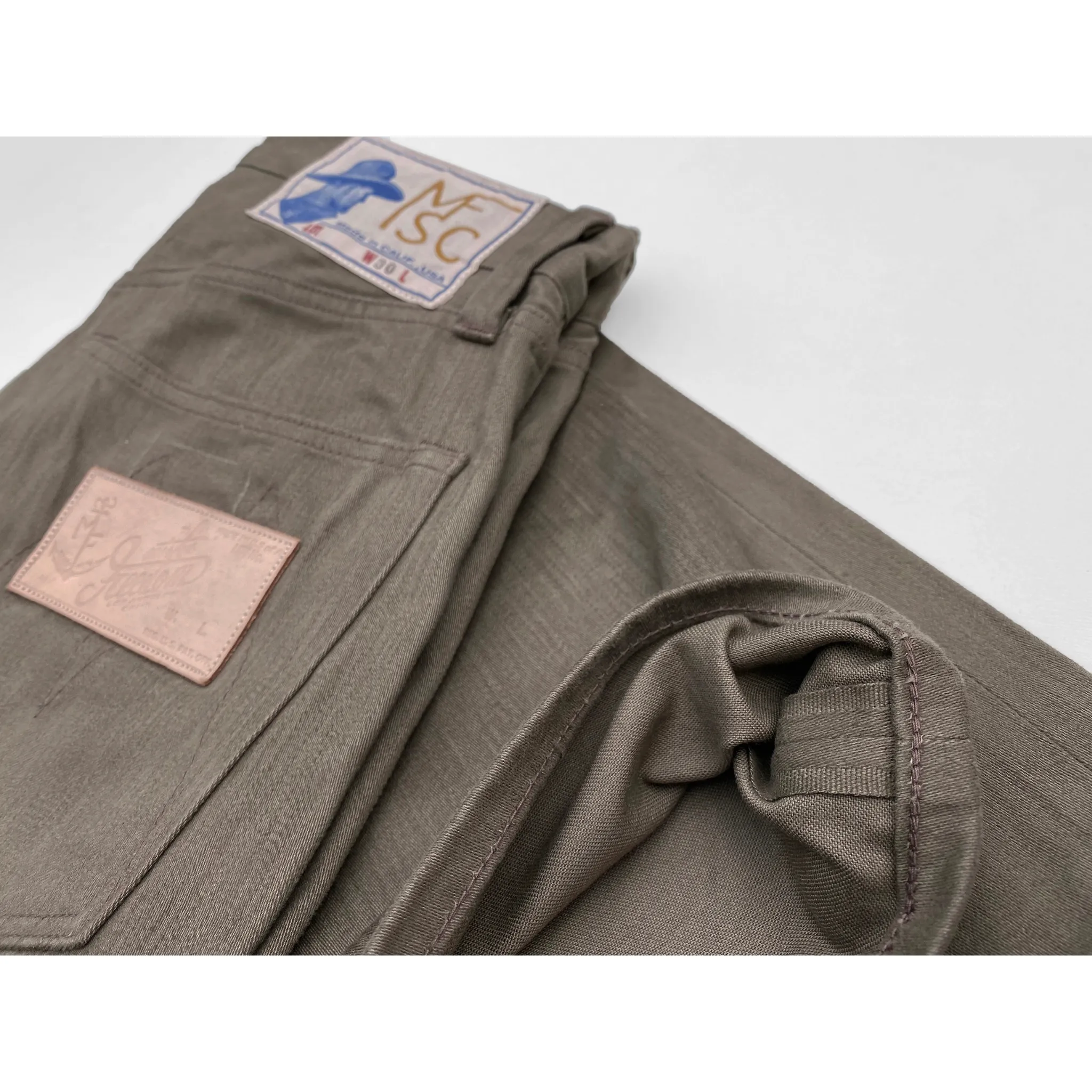 Californian Lot.64 - Mocha Sateen (Straight leg) EasyCareFabric
