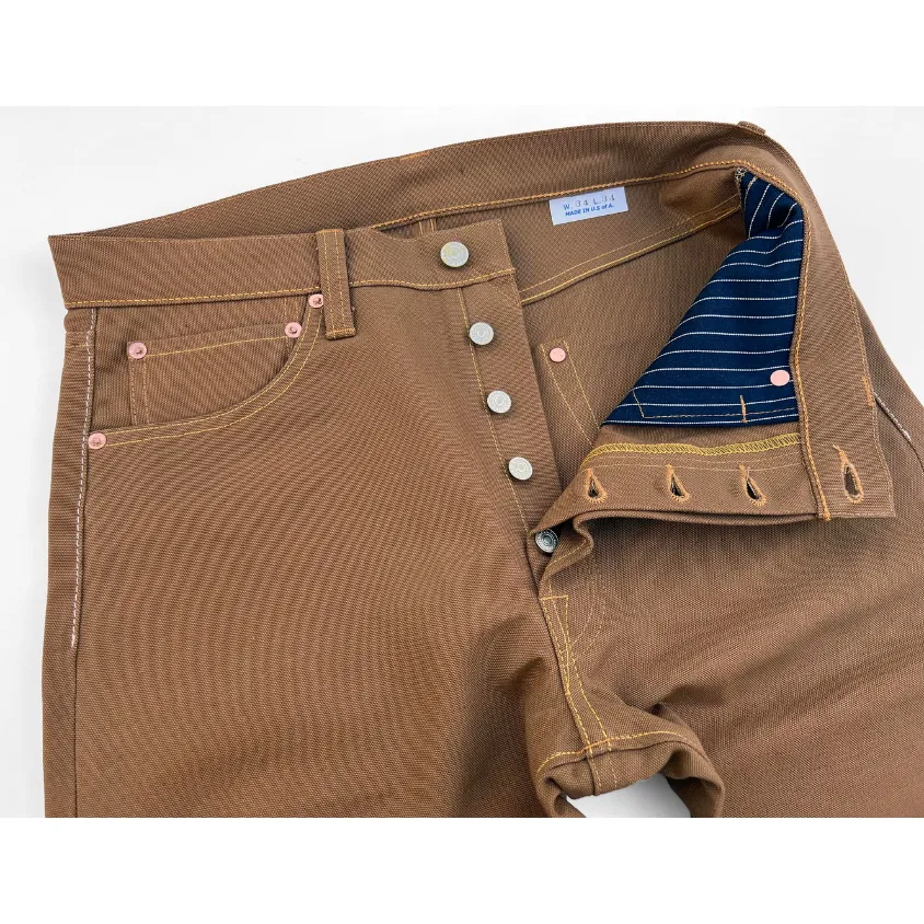Casual Fit Quality Material Californian Lot64 - "Frontier Duck Canvas" - Rust Brown