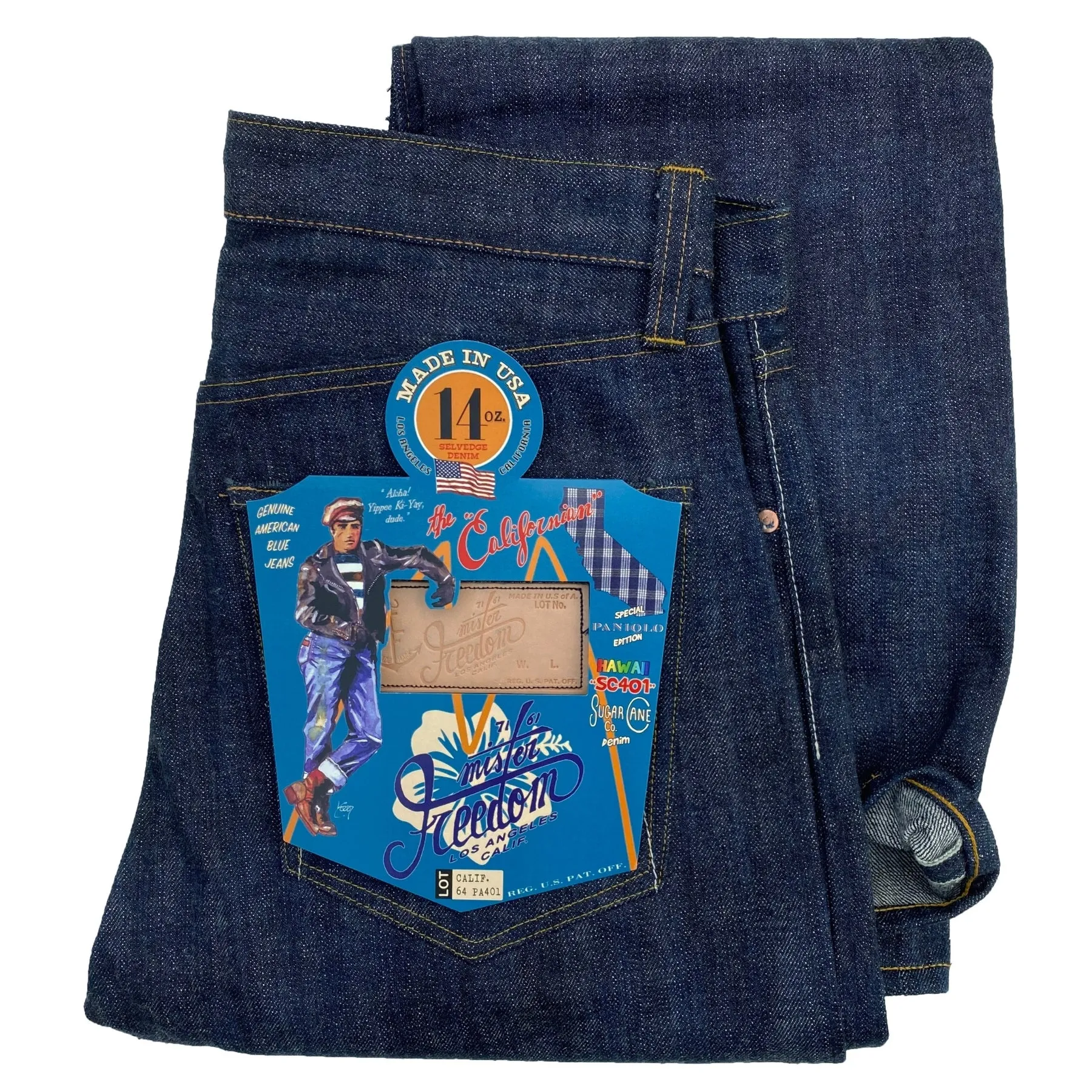 Californian Lot.64 "Paniolo" - Hawaii Denim (Straight Leg) Core Ease Minimalist Design