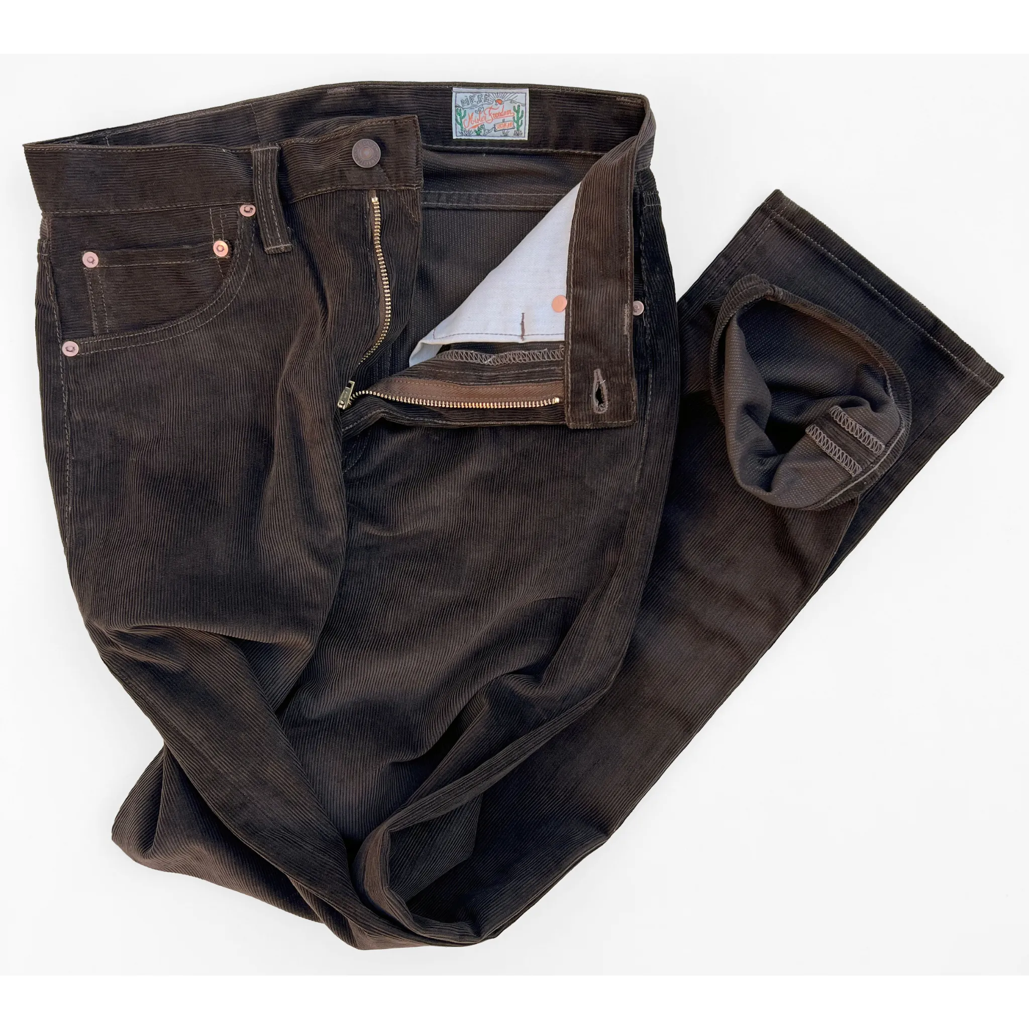 Californian Lot674 - Brown Corduroy (Slim Leg) Sporty Design