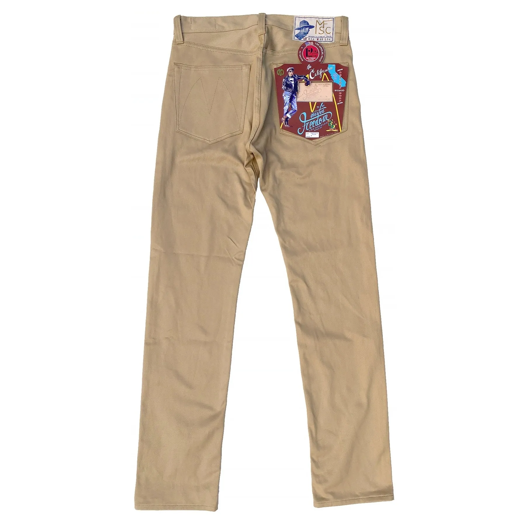 Californian Lot674 - Golden Blonde Pique (Slim Leg) Tight Cut