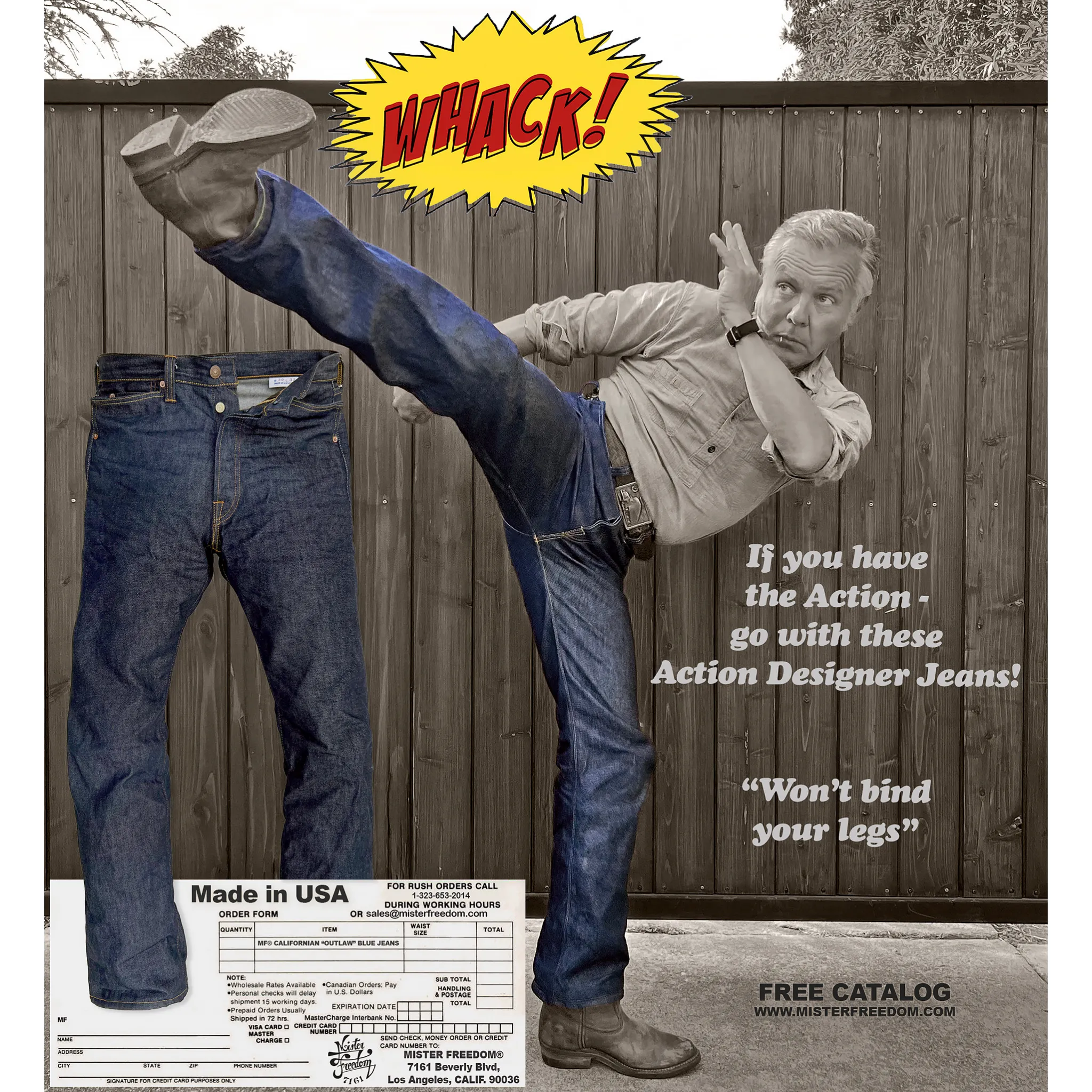 Ultimate Wear Flex Foam Inserts Californian "Outlaw" Lot64 - NOS Cone Denim (Straight leg)