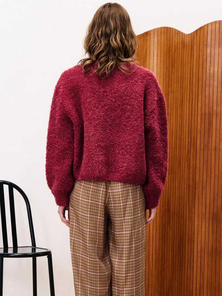 CAMELIA PULL - BORDEAUX Thermal Insulation Layer Circular Knit Technology