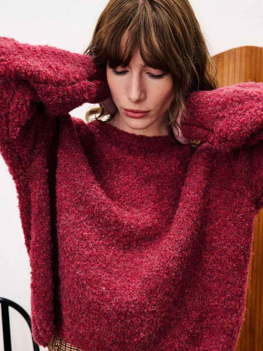 Tagless Collar CAMELIA PULL - BORDEAUX