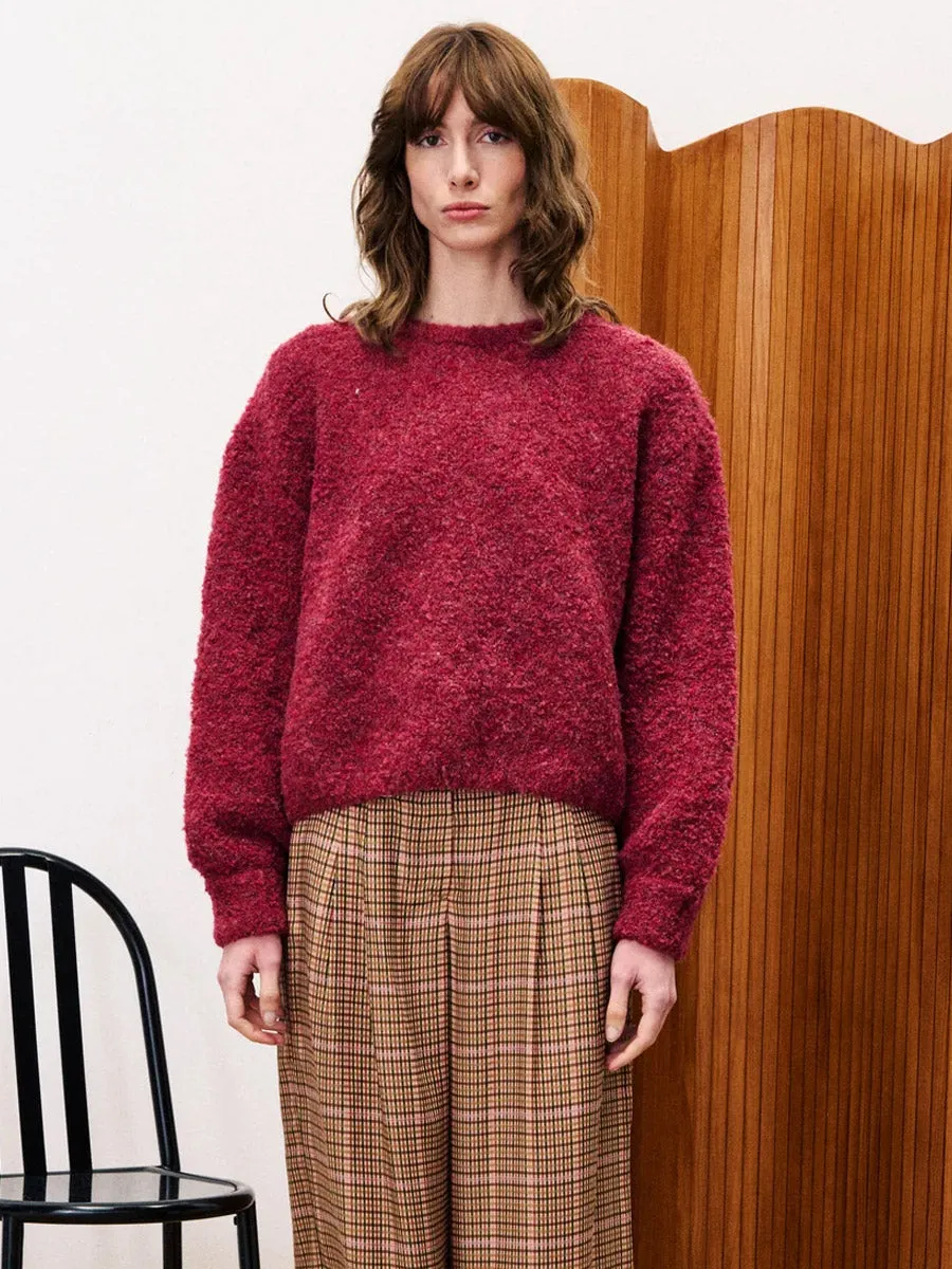 CAMELIA PULL - BORDEAUX Reflective accents Friction Reducing Finish