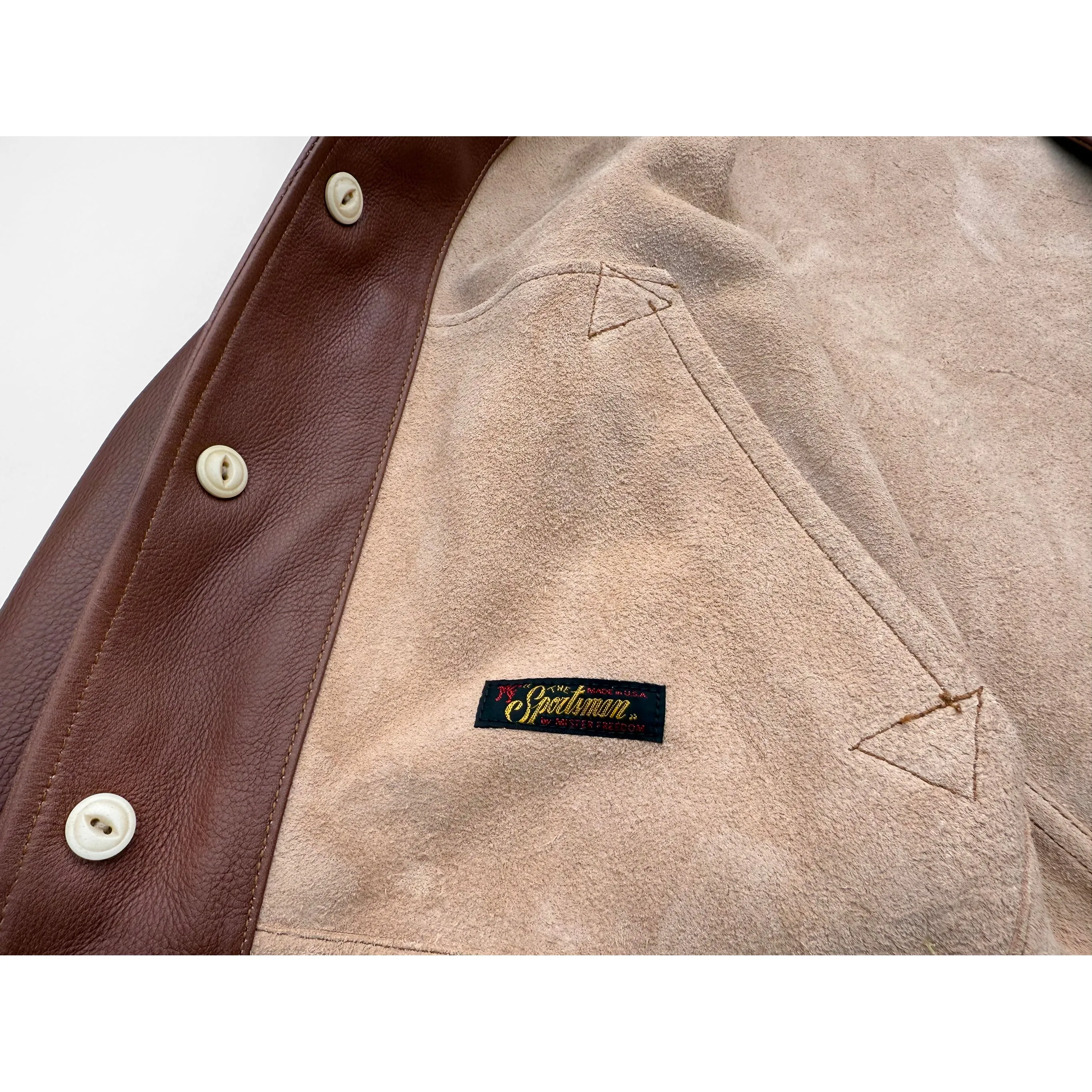 Campus Jacket - "Bison" - Brown Veg-Tan Leather HoodedStyle AllDay Comfort Design