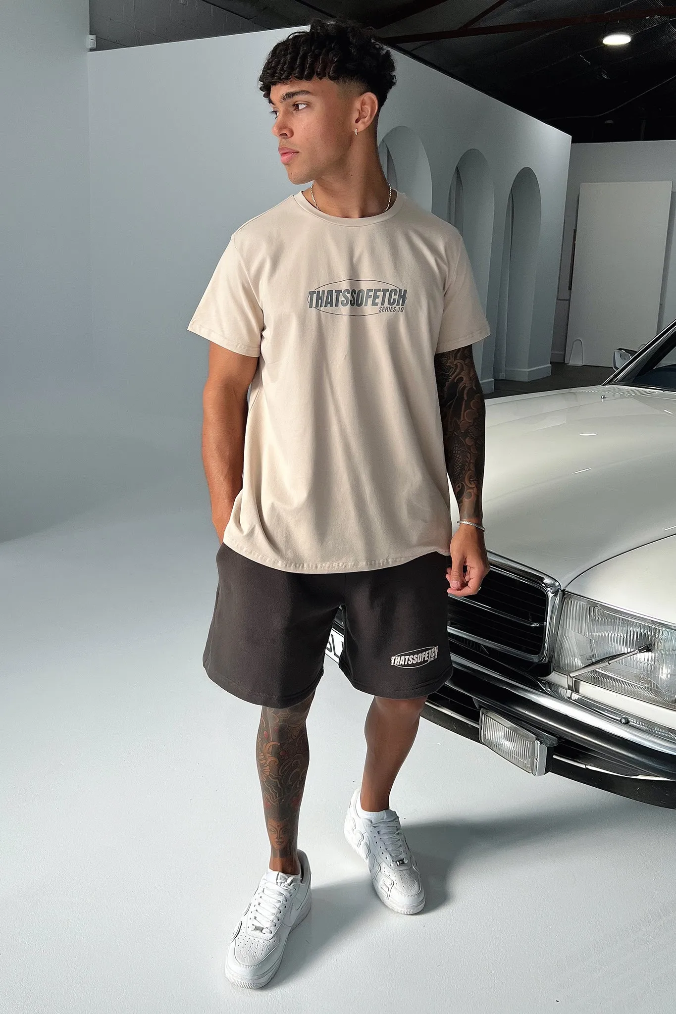Series 10 Oversized Tee - Beige Light Fit Everyday apparel