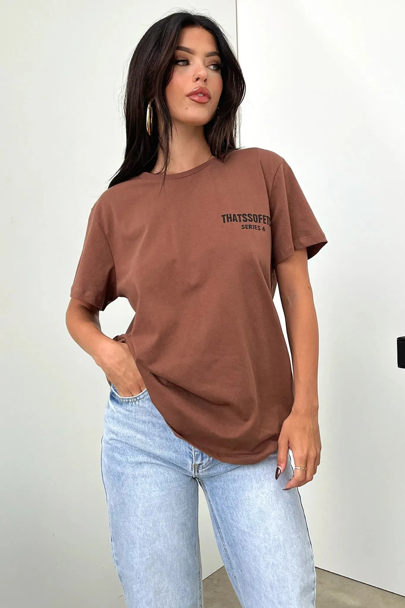 Dimensional Stability Weave Fashion Must-Have Series 6 Tee - Brown