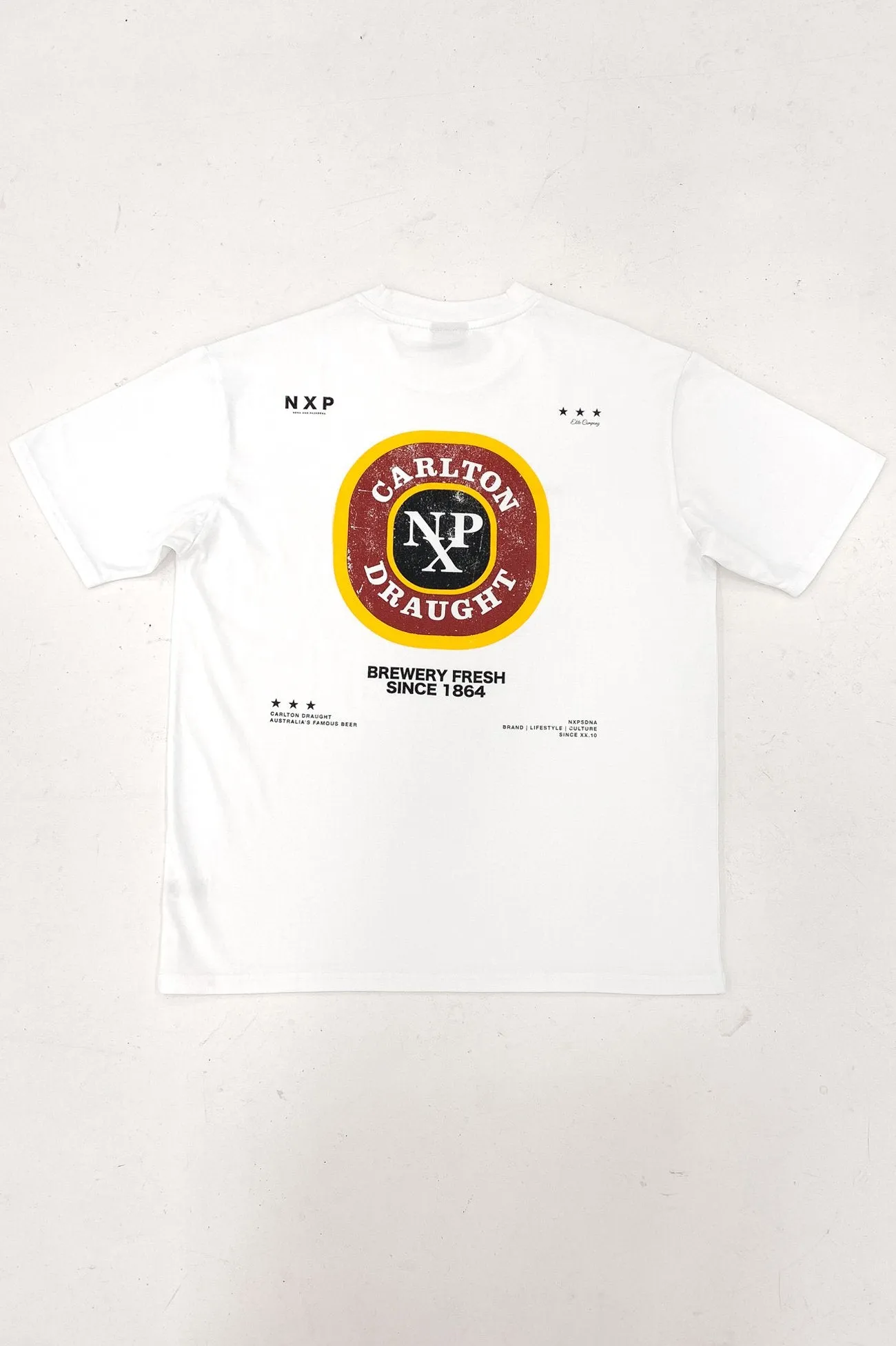 Centennial Relaxed Box Fit Tee Optical White Breathable Microfiber Ventilated Panel Design