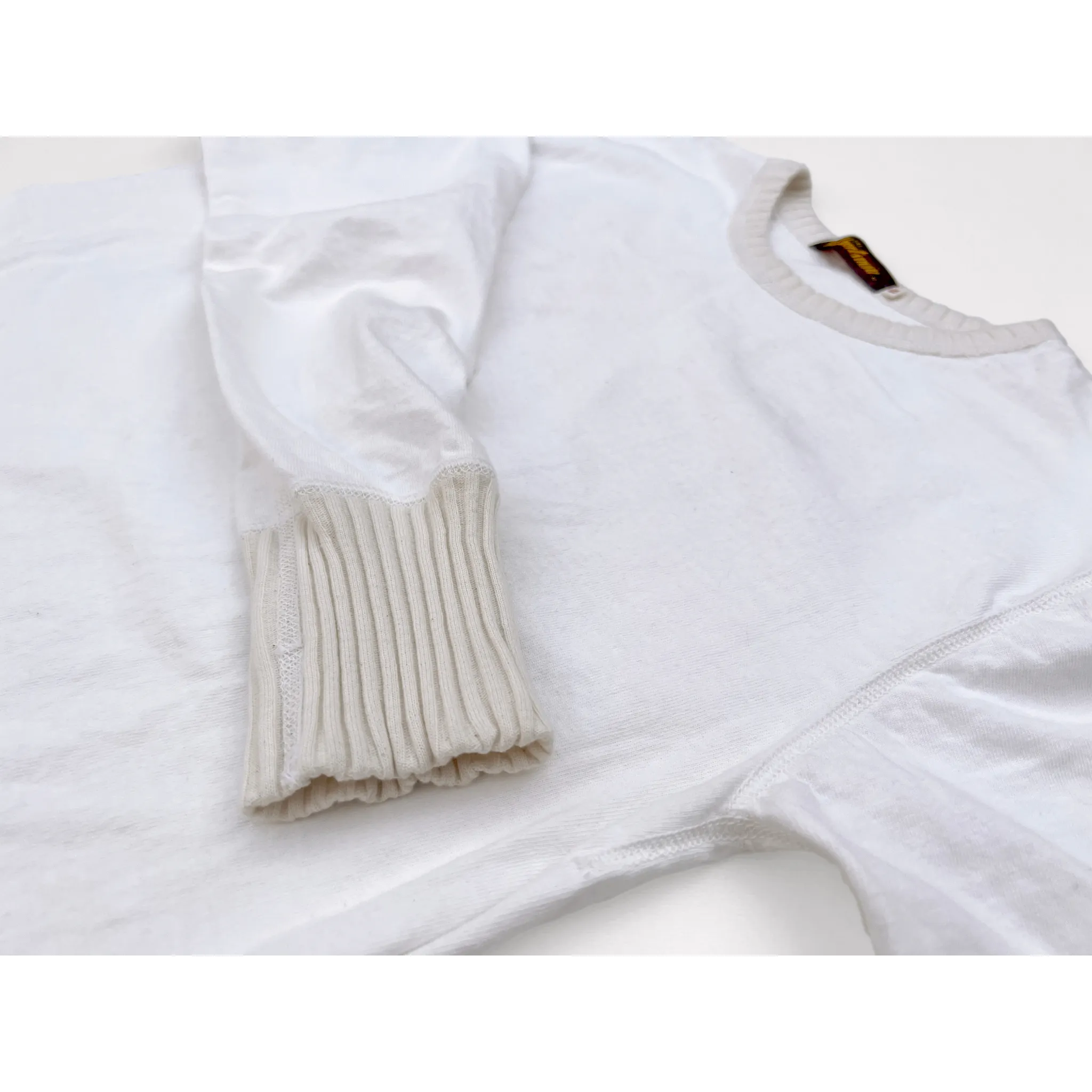 Stretchable Material Crew Chief T-shirt - White