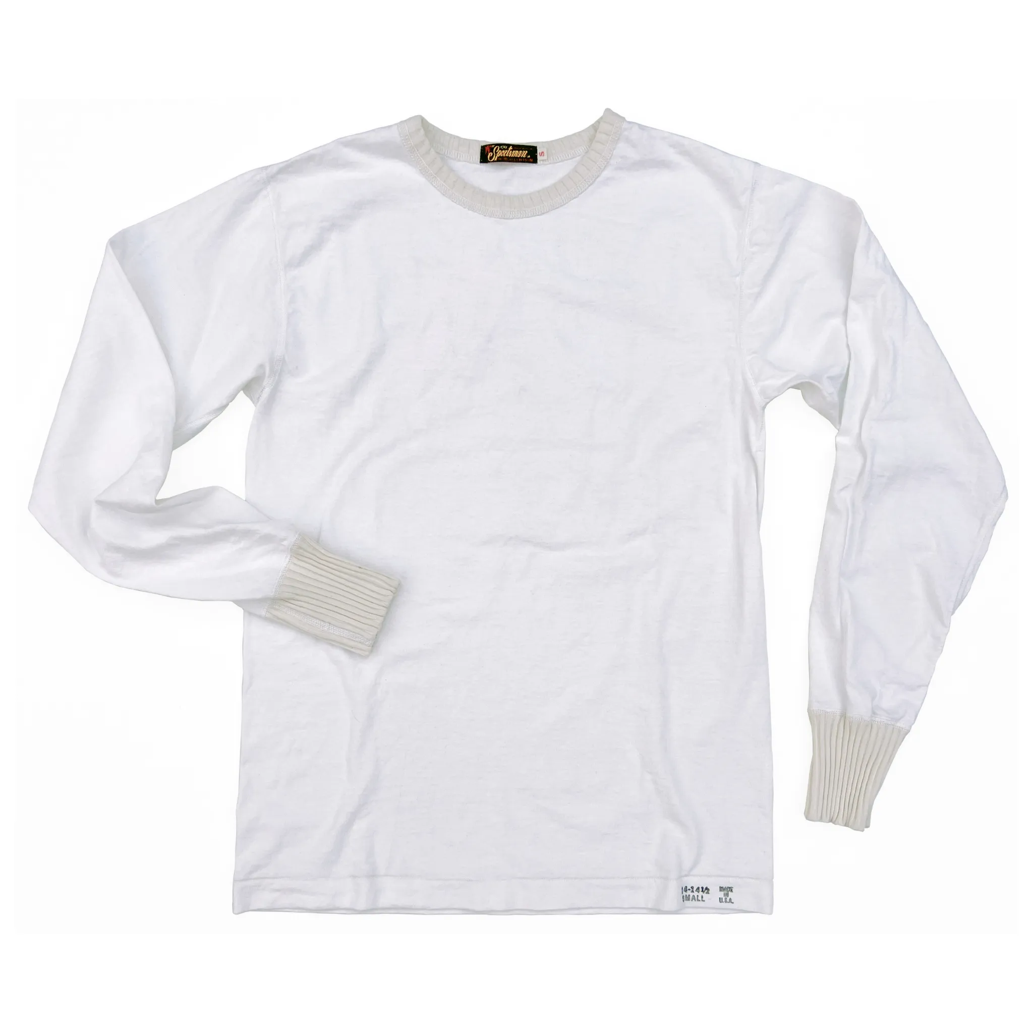Non Chafing Edges Athletic Look Crew Chief T-shirt - White
