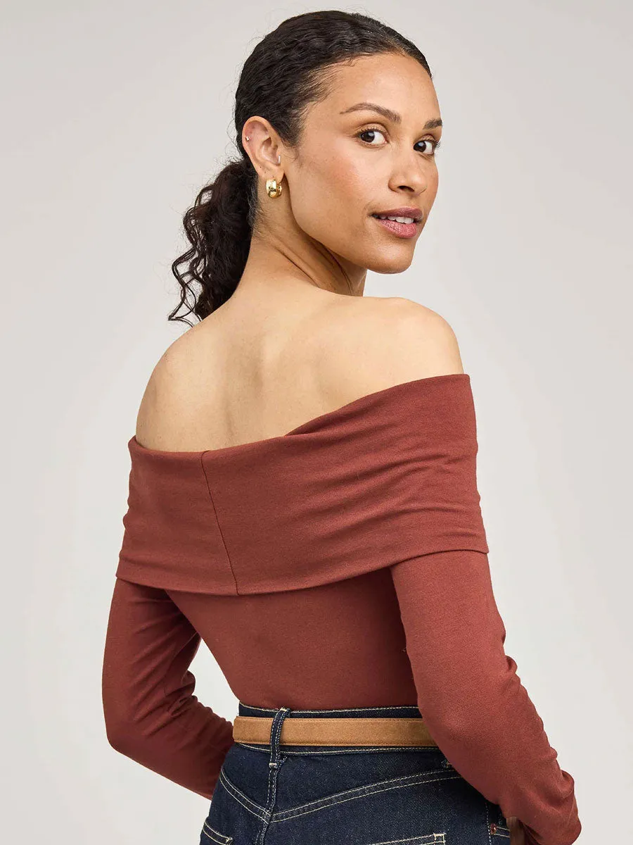 Versatile Design CHARLIZE TOP - MAHOGANY