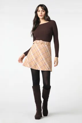 Chelsea Check Skirt Comfort Fit