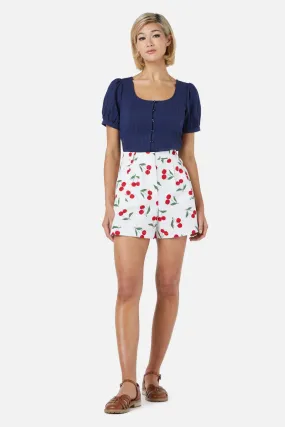Cherry Girl Skort Eco Friendly Fabric Street Ready