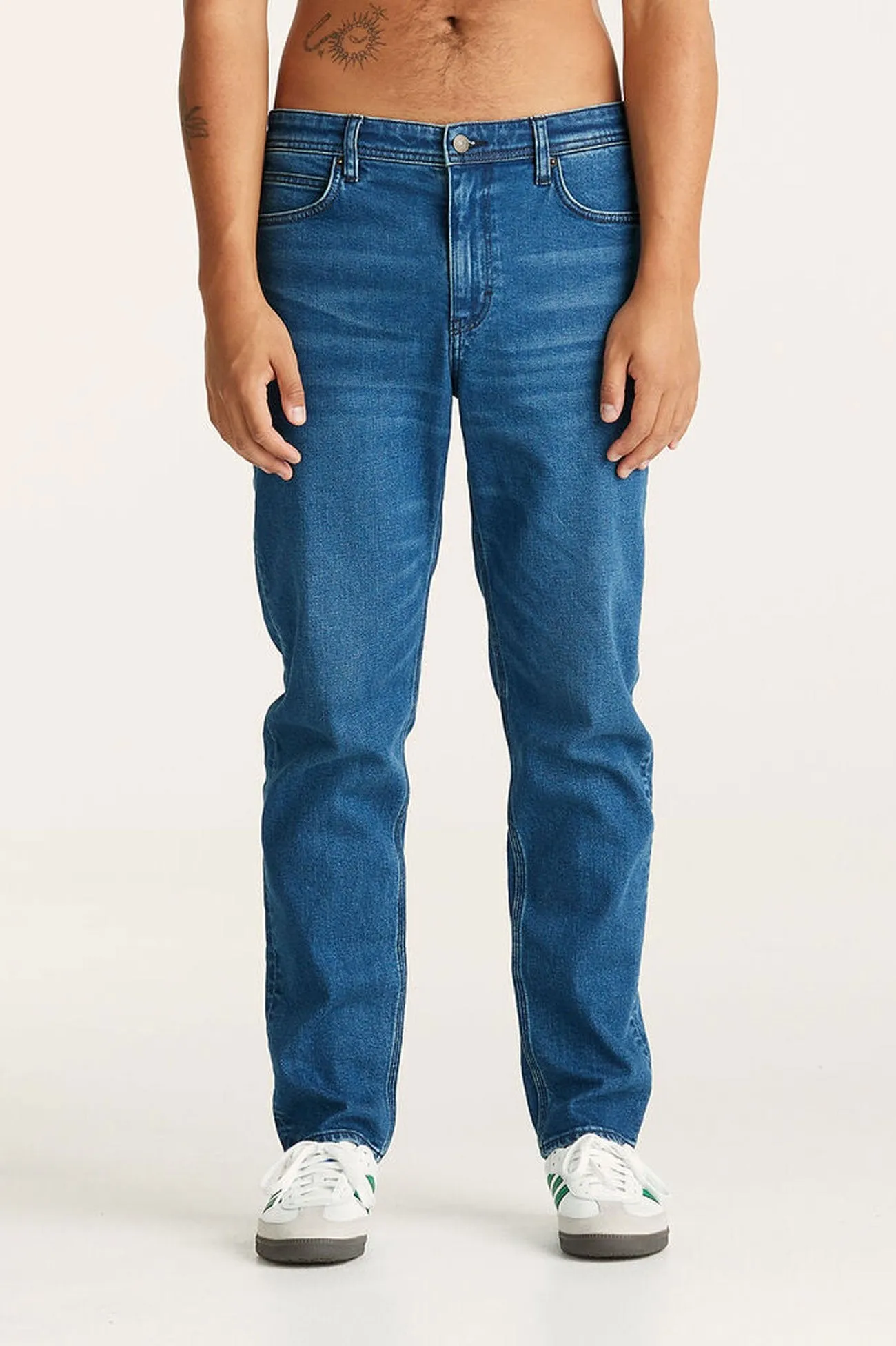 Z-Three Jean Dialed Indigo Fashion-Forward elastic waistband