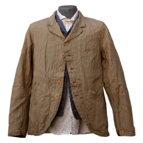 Heat Resistant Fabric Mild Day Outfit Hacendado Sack Coat - Indigo Stripe - Warehouse