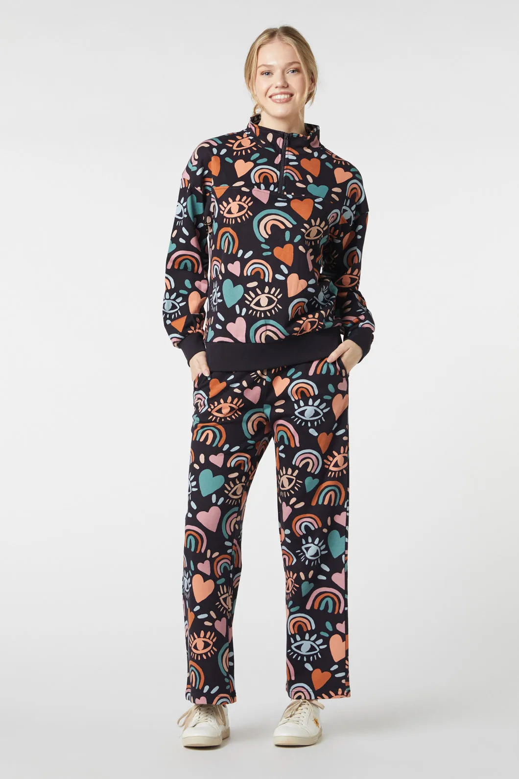 I Love Rainbows Track Pant SoftTouchFinish Quick Fit