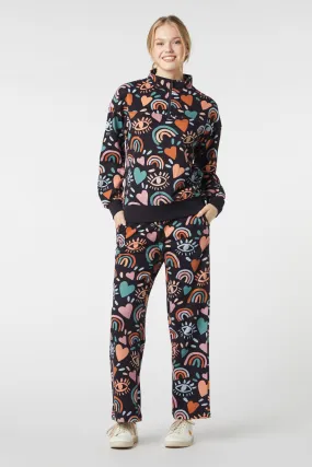 Anti Snag Fabric Breath Flex I Love Rainbows Track Pant