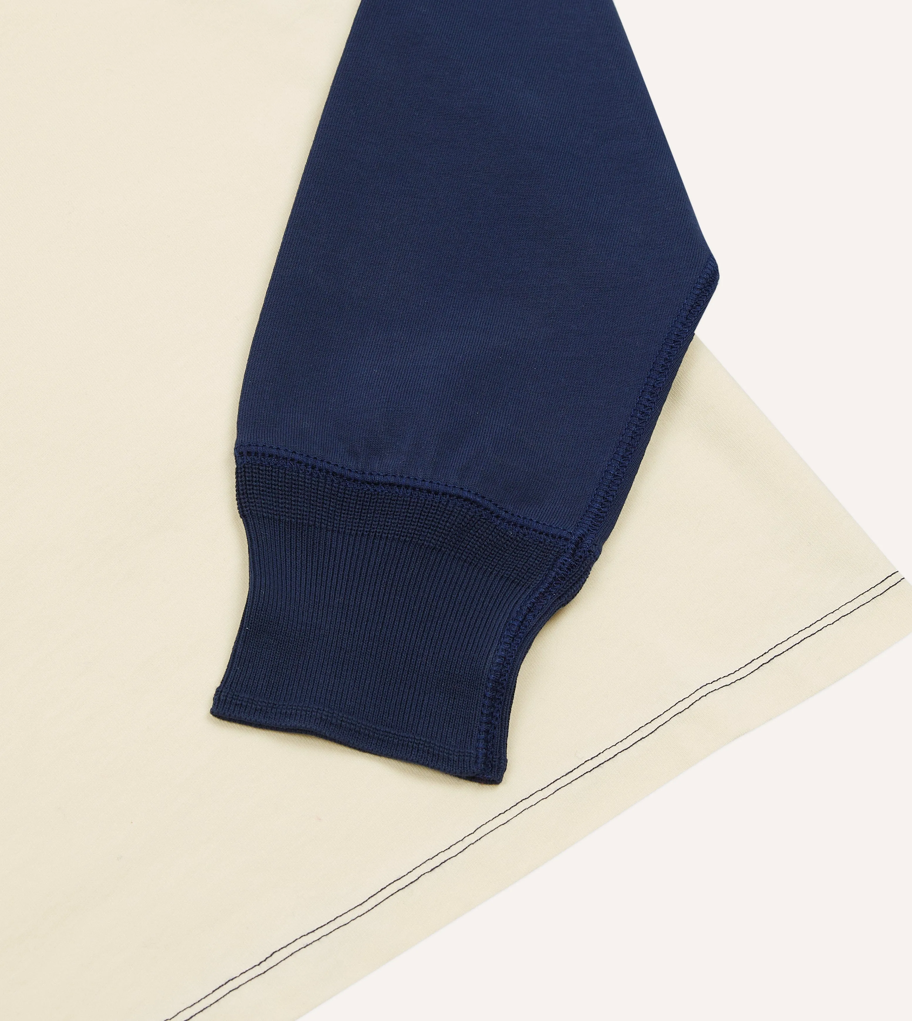 Ecru and Navy Raglan Sleeve Hiking T-Shirt Everyday apparel