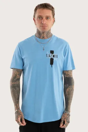 Bonded Seam Durability Modular Layering System Church Dual Curved Tee Pigment Blissful Blue