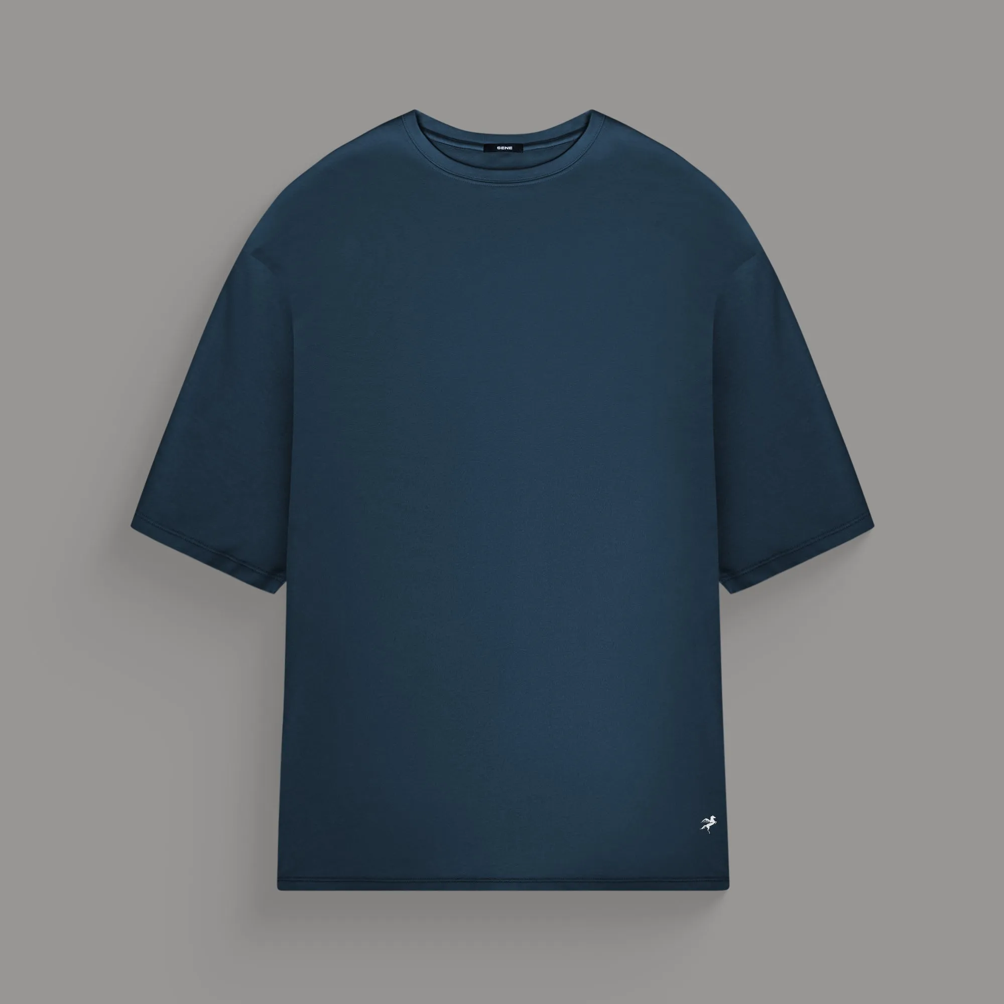 Antibacterial Fabric Stretchable Neckline Cumulus Drop Shoulder T-Shirt