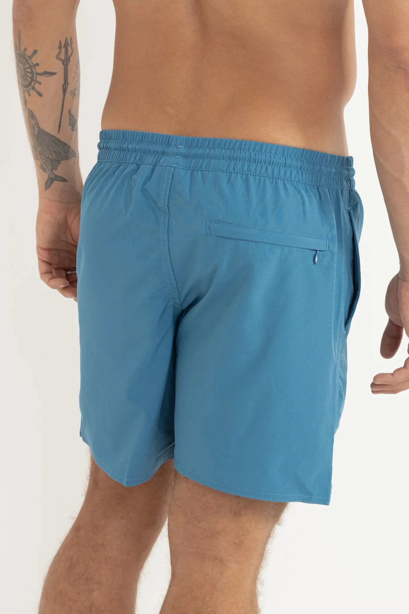 Classic Beach Short Mineral Blue Water resistant coating