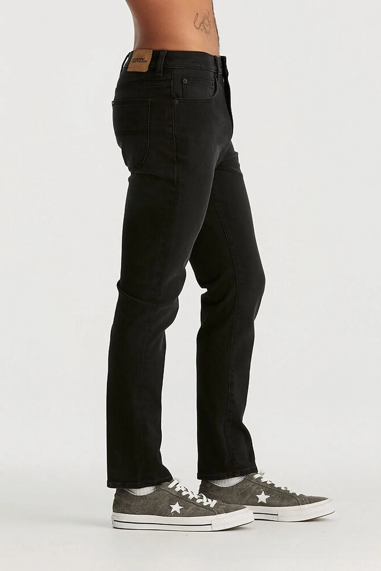 R3 Slim Straight Jean Custom Worn FunctionalZipper Durable Hem