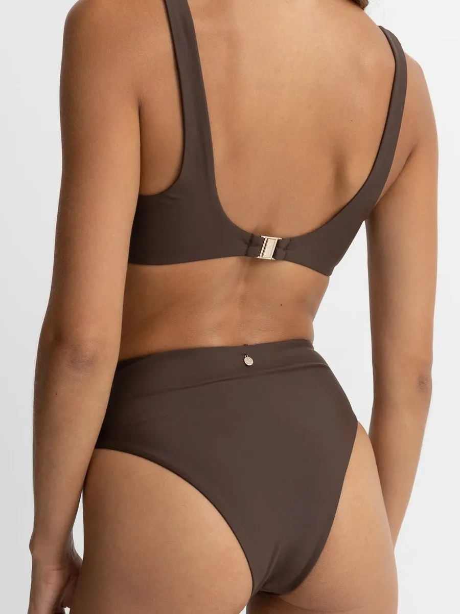 CLASSIC HI WAIST PANT - CHOCOLATE Universal Fit System No Fuss Fit