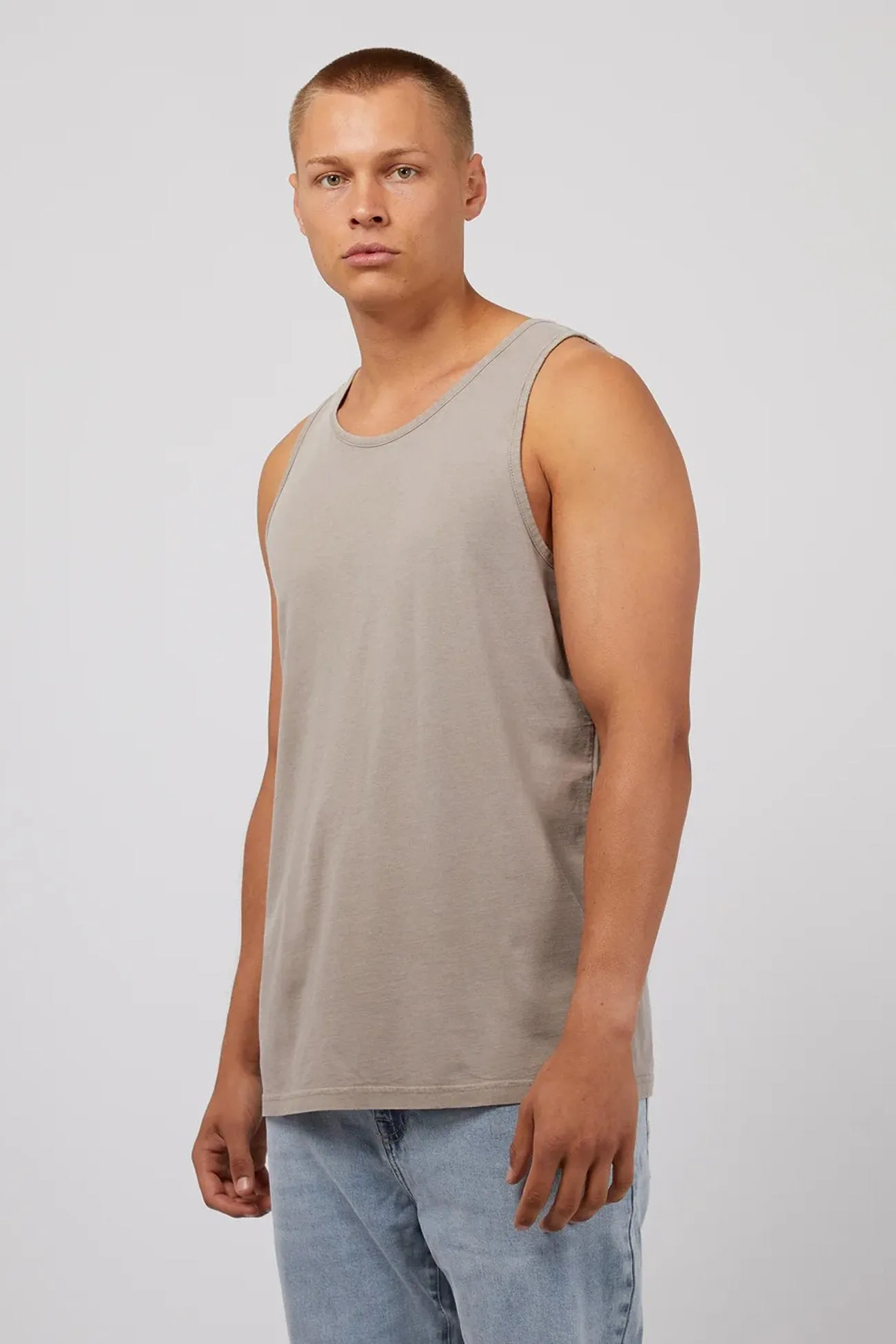 Odor Resistant Material Classic Singlet Mushroom
