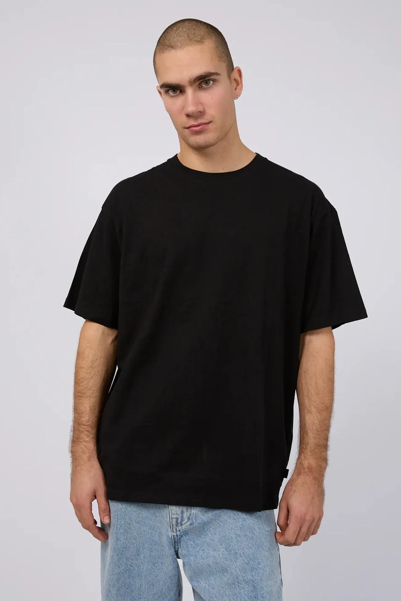 Non Restrictive Armhole Cut Classic Tee Black
