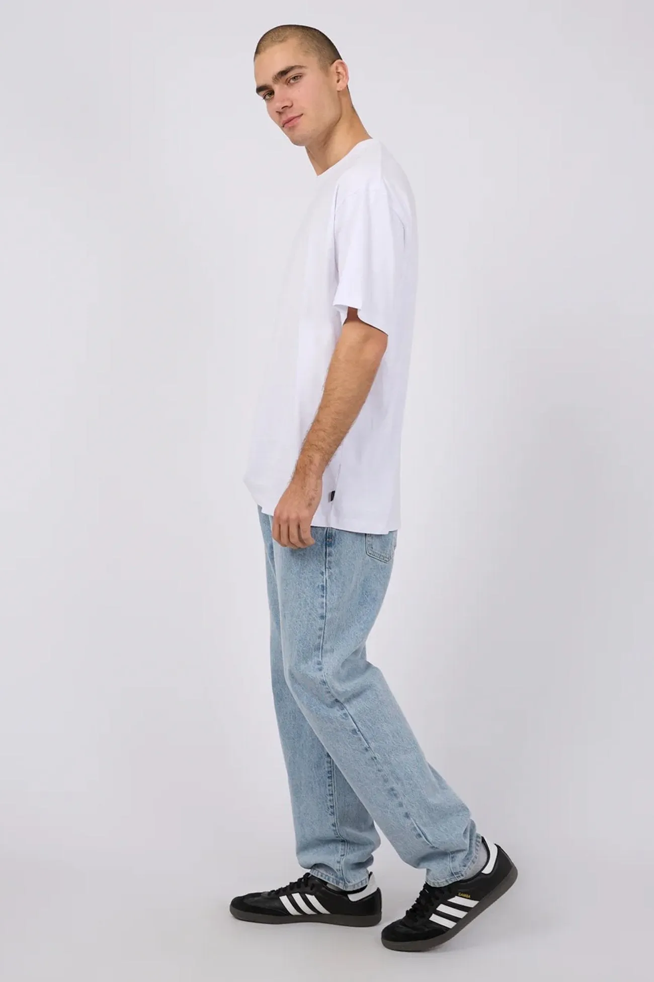 Hypoallergenic Textile LowMaintenanceFabric Classic Tee White
