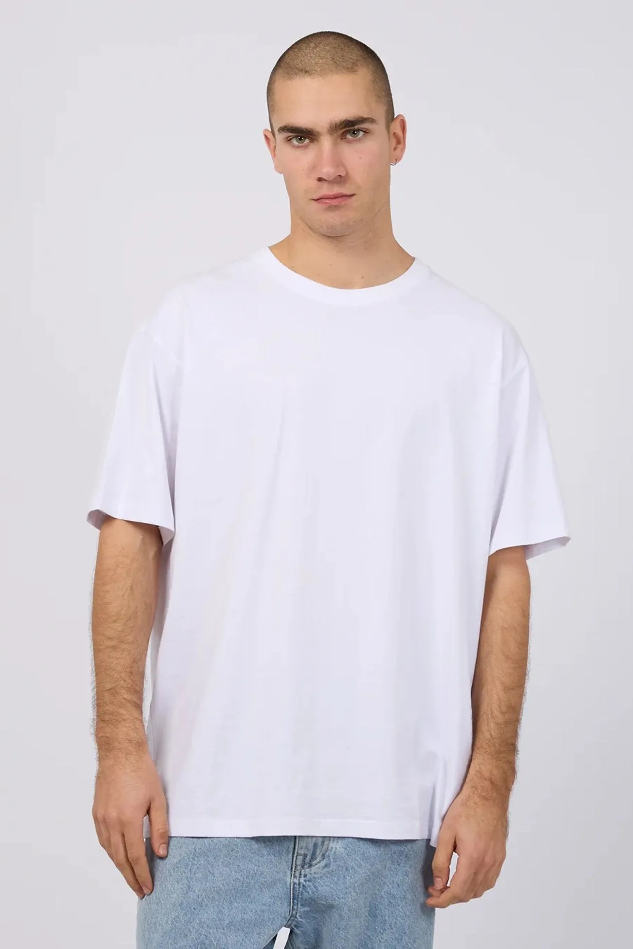 Classic Tee White Brushed Microfiber Surface Elegant Cardigan