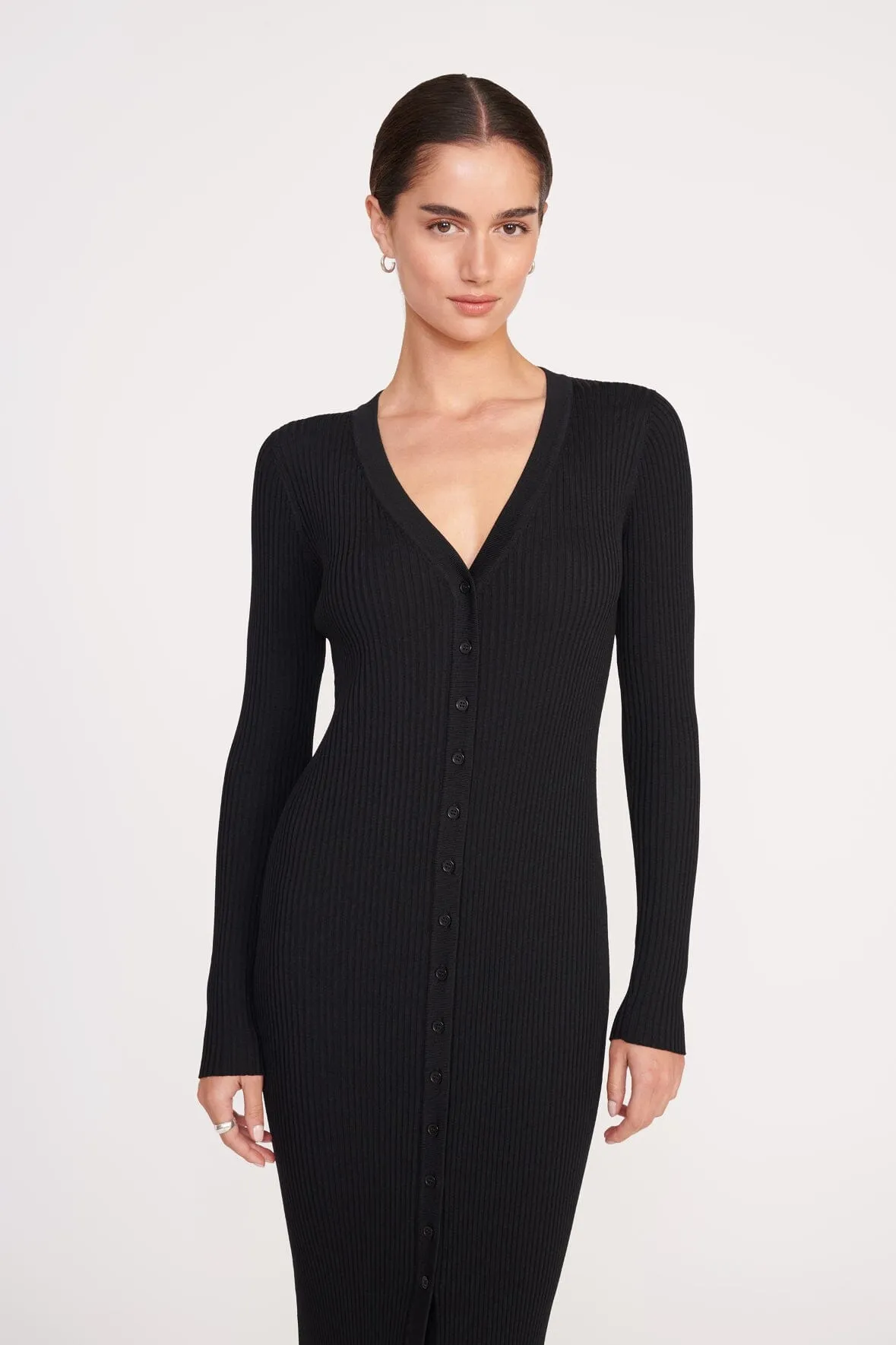 MAXI SHOKO SWEATER | BLACK Subtle Stitch Linen Love