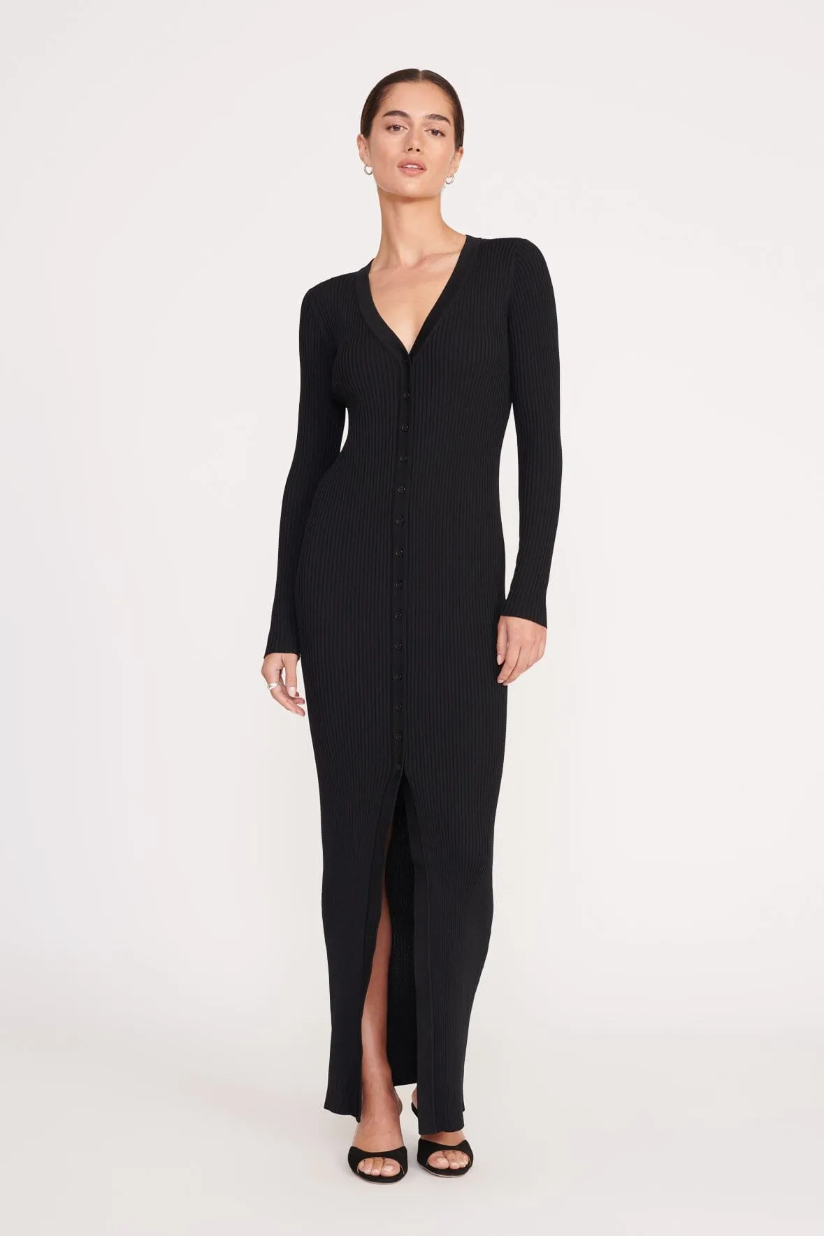 MAXI SHOKO SWEATER | BLACK Silk-Blend