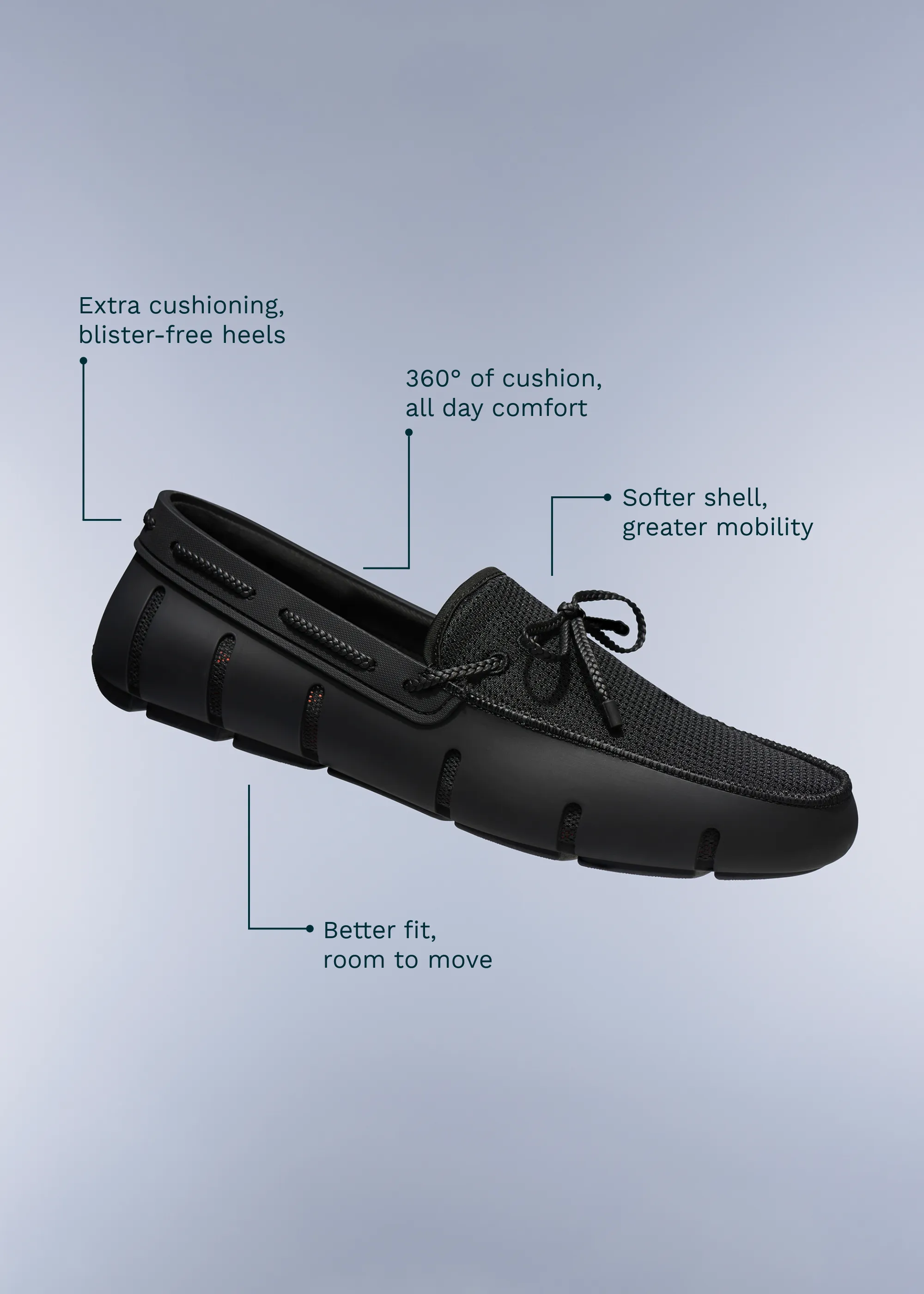 Heel Power Braided Lace Loafer