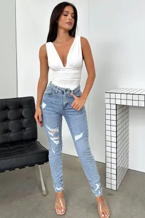 Katia Skinny Jeans - Blue Denim Traveler Gear Nature Lover Night Out