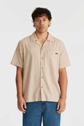 Stain Repellent Coating Resort Shirt Sandbank Stripe