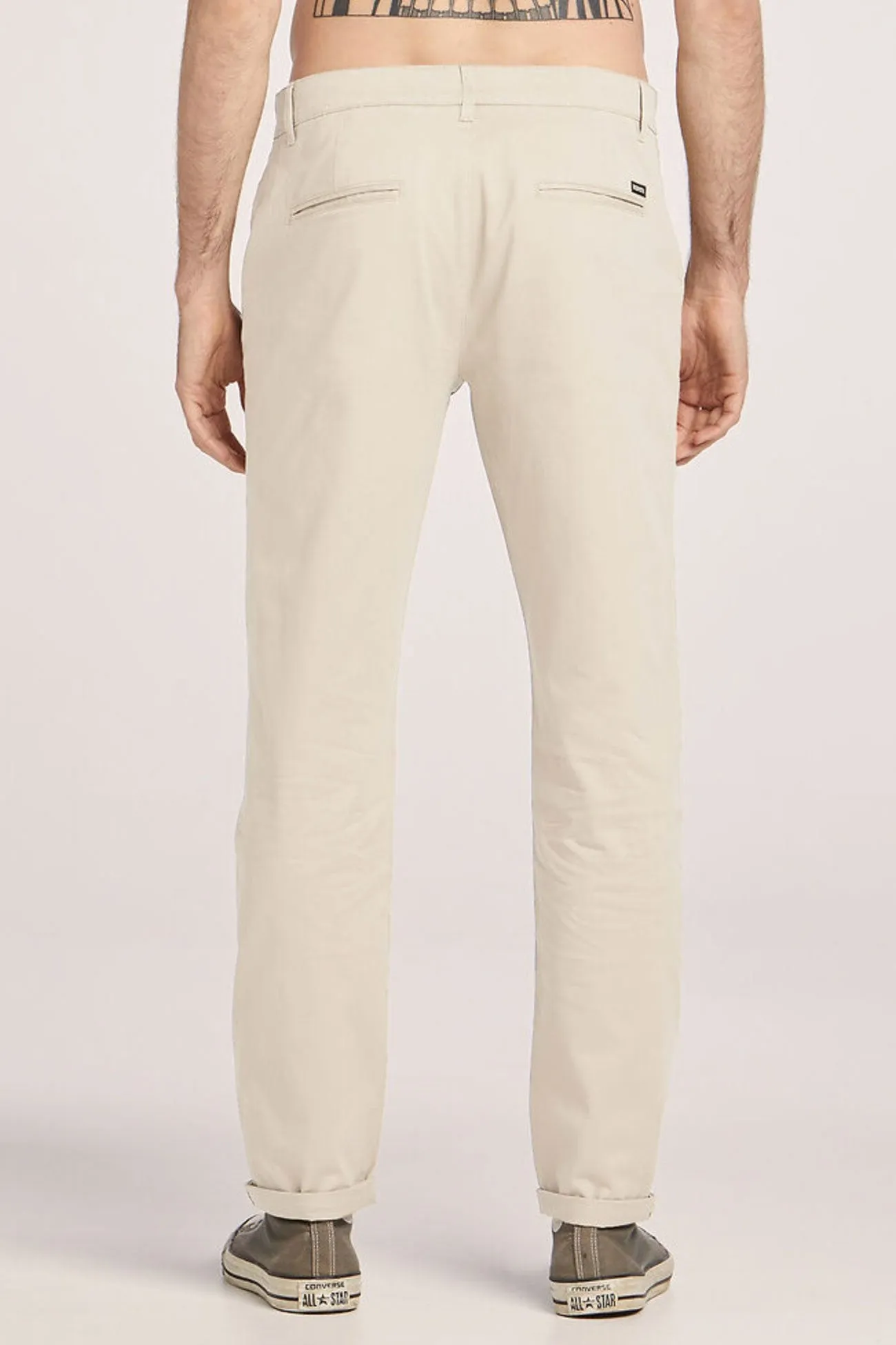 Slim Fit Design Z Stretch Chino Stone