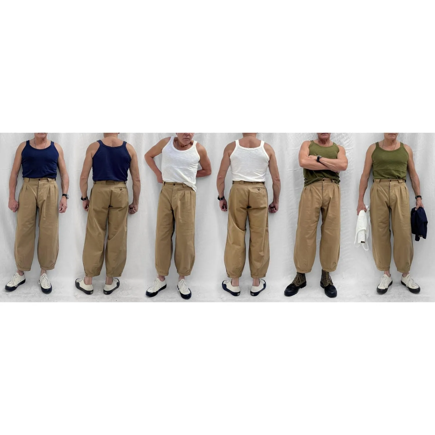 ??BRONSON?? Tank Top - White FrictionResistant Trim Non Chafe Armholes