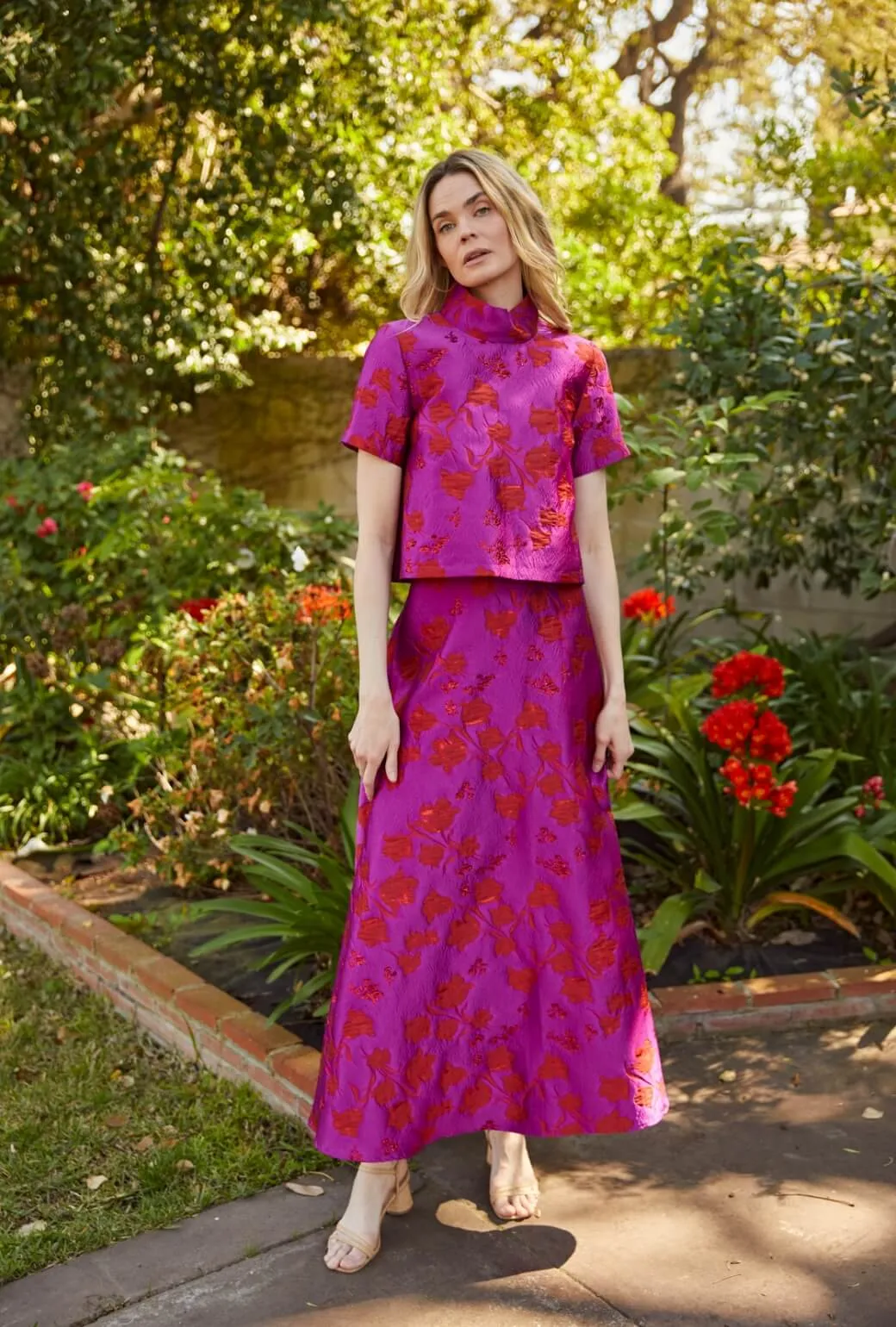The Laura Skirt MAXI - Rani Pink Layering Essential